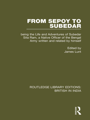 cover image of From Sepoy to Subedar